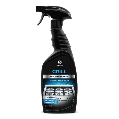 Средство чистящее от жира/нагара 600 мл GRASS GRILL DELICATE PROFESSIONAL, щелочное, распылитель, 125713 - фото 1