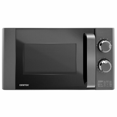 Микроволновая печь без поворотного стола CENTEK CT-1573, объем 20 л, мощность 700 Вт, механическое управление, черная - фото 1