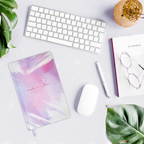 Ежедневник датированный 2026 А5 138x213 мм, BRAUBERG "Vista", под кожу твердый, "Pastel", 117458 - фото 5