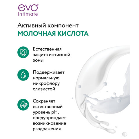 Мыло-крем жидкое для интимной гигиены гипоаллергенное для чувствительной кожи 200 мл, EVO Intimate, 1437 - фото 5
