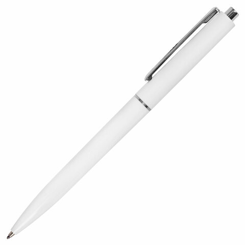 Ручка шариковая автоматическая BRAUBERG X17 WHITE, СИНЯЯ, корпус белый, стандартный узел 0,7 мм, линия письма 0,5 мм, 144156 - фото 1