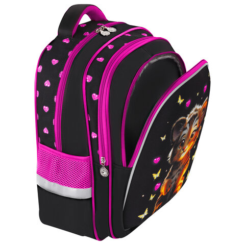 Рюкзак BRAUBERG KIDS MIND с пеналом в комплекте, 2 отделения, "Tiger Cub", 40х28х18 см, 273175 - фото 6