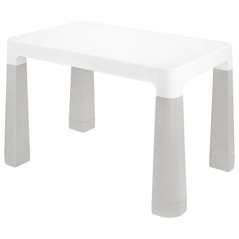 Стол детский + стул BRABIX KIDS CS-003, 2-7 лет, пластик белый + серый, 533292 - фото 3