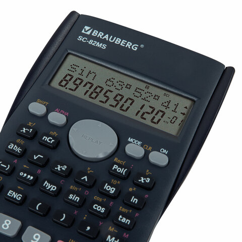 Калькулятор инженерный BRAUBERG SC-82MS (158х85 мм), 240 функций, 10+2 разрядов, темно-синий, 271721 - фото 10