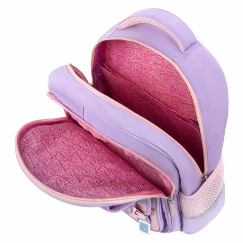 Рюкзак BRAUBERG SNAP, 2 отделения, 3 кармана, "Delicate lilac", 39х28х16 см, 272068 - фото 6