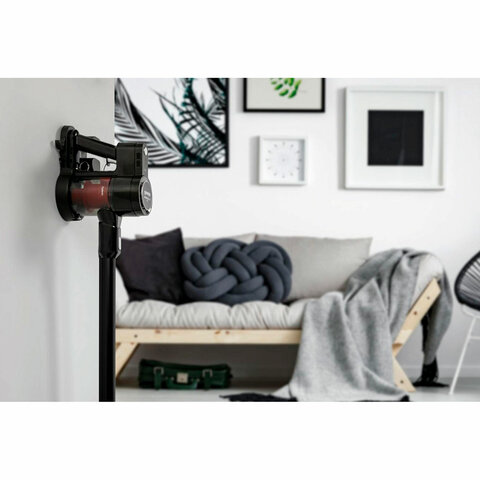 Пылесос вертикальный беспроводной GORENJE SVC216FMLBKII, 2 в 1, мощность 121 Вт, контейнер 0,5 л, черный - фото 9