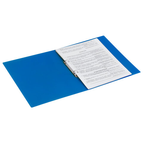 Папка на 2 кольцах А4 BRAUBERG UNIVERSAL, 25 мм, синяя, до 170 листов, 0,5 мм, 273030 - фото 7