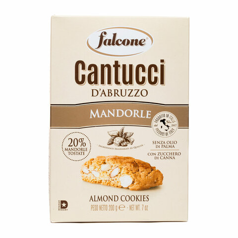 Печенье сахарное FALCONE "Cantucci" с миндалем, 200 г, ИТАЛИЯ, MC-00013536 - фото 2