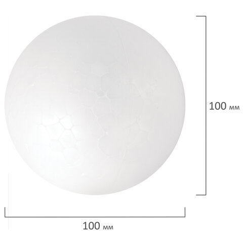 Шары из пенопласта, 100 мм, 4 шт., ОСТРОВ СОКРОВИЩ, 665369 - фото 4