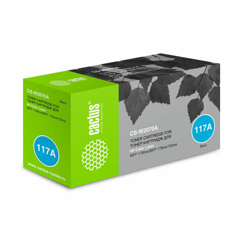 Картридж лазерный CACTUS (CSP-W2070A) для HP Color Laser 150a/178nw/179fnw, черный, ресурс 700 страниц - фото 1