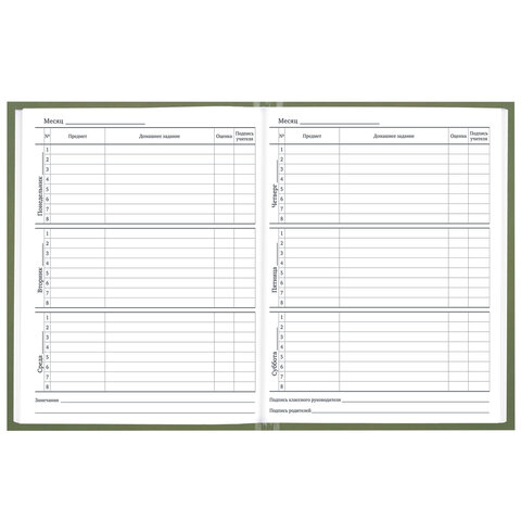 Дневник 1-11 класс 40 л., твердый, BRAUBERG, глянцевая ламинация, "Однотонный", 107607 - фото 8