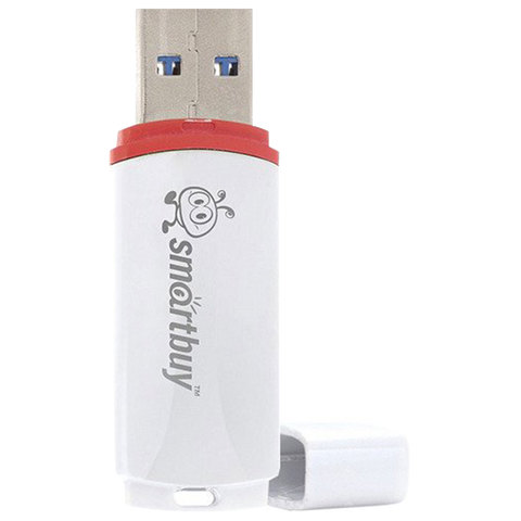 Флеш-память Smartbuy Crown, 8Gb, USB 2.0, бел, SB8GBCRW-W - фото 2