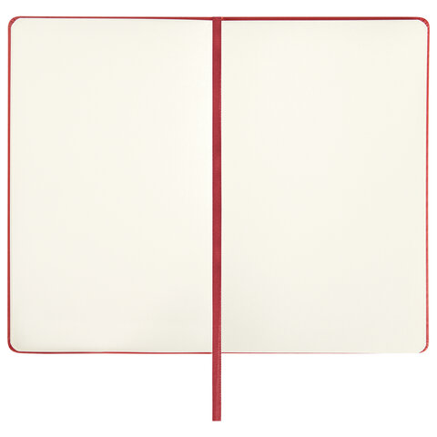 Скетчбук, слоновая кость 140 г/м2 130х210 мм, 80 л., КОЖЗАМ, резинка, BRAUBERG ART CLASSIC, красный, 113193 - фото 4
