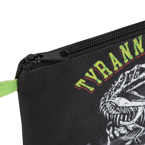 Папка для тетрадей BRAUBERG А5, 1 отделение, полиэстер, на молнии, с ручкой, "Tyrannosaur", 272203 - фото 4