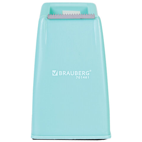Диспенсер для клейкой ленты шириной до 26 мм, МЯТНЫЙ (лента в подарок!), утяжеленный большой, BRAUBERG, 701461 - фото 7