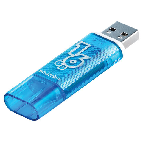 Флеш-память Smartbuy Glossy, 16Gb, USB 2.0, гол, SB16GBGS-B - фото 4