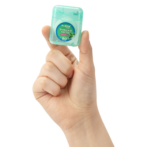 Зубная нить вощеная 50 м, мягкая забота о деснах, ВКУС МЯТЫ, LAIMA DENT, 609413 - фото 8