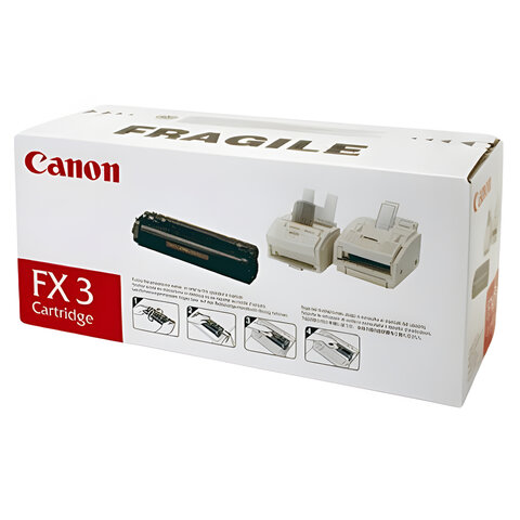 Картридж лазерный CANON (FX-3) L250/260i/300, MultiPASS L60/90, черный, оригинальный, ресурс 2700 стр., 1557А003 - фото 1
