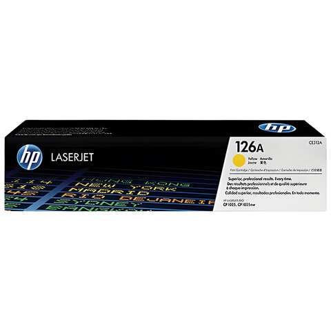 Картридж лазерный HP 126A CE312A жел. для LJ CP1025 - фото 1