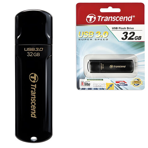 Флеш-память Transcend JetFlash 700, 32Gb, USB 3.1 G1, чер, TS32GJF700 - фото 1