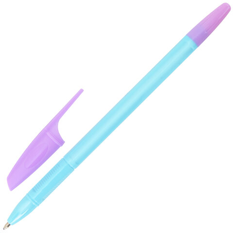 Ручки шариковые BRAUBERG "X-333 PASTEL MIX", НАБОР 8 ШТУК, СИНИЕ, узел 0,7 мм, линия письма 0,35 мм, 144535 - фото 7