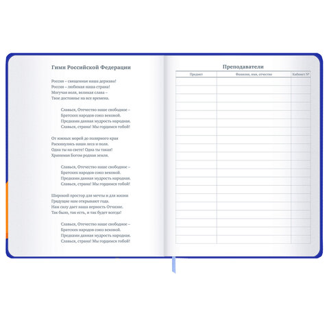 Дневник 1-11 класс 48 л., твердый, BRAUBERG, матовая ламинация, резинка, закладка-ляссе, с подсказом, "Гусь", 107237 - фото 9