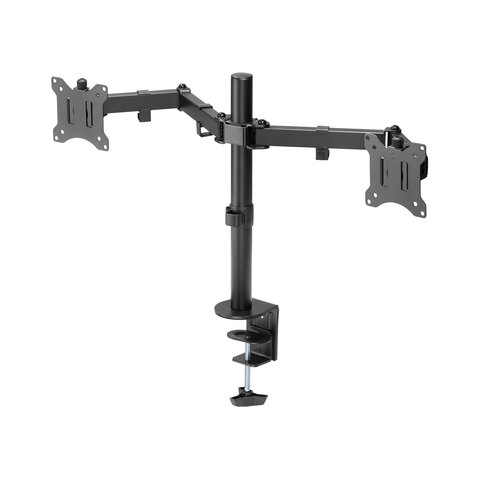 Кронштейн для двух мониторов настольный VESA 75х75, 100х100, 17"-32", до 16 кг, SONNEN STATIC, 455943 - фото 3