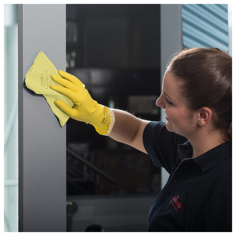 Салфетки VILEDA PROFESSIONAL "МикронКвик", КОМПЛЕКТ 5 шт., микроволокно, желтый, 38х40 см, 170638 - фото 9