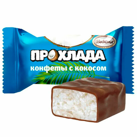 Конфеты глазированные АККОНД "Прохлада" с кокосом, 270 г - фото 1