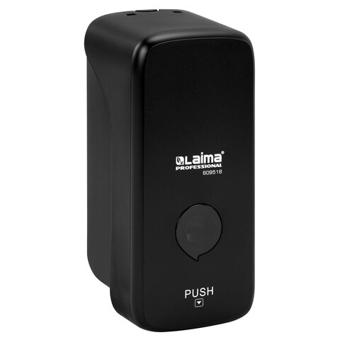 Дозатор для жидкого мыла LAIMA PROFESSIONAL PREMIUM BLACK, НАЛИВНОЙ, 0,5 л, черный, ABS-пластик, 609518 - фото 3