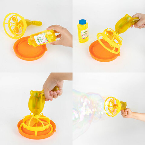 Мыльные пузыри Бластер Генератор "DOUBBLE BIG BUBBLES", раствор 250 мл, BRAUBERG KIDS, 665151 - фото 4