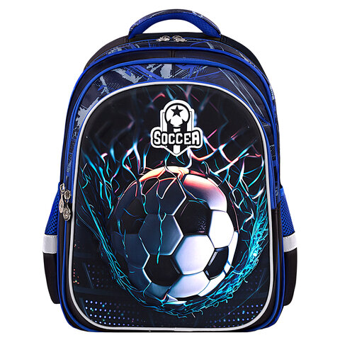Рюкзак BRAUBERG KIDS FLOSSY, 2 отделения, 3 кармана, "Soccer Club", 3D-панель, 40х28х18 см, 273181 - фото 2