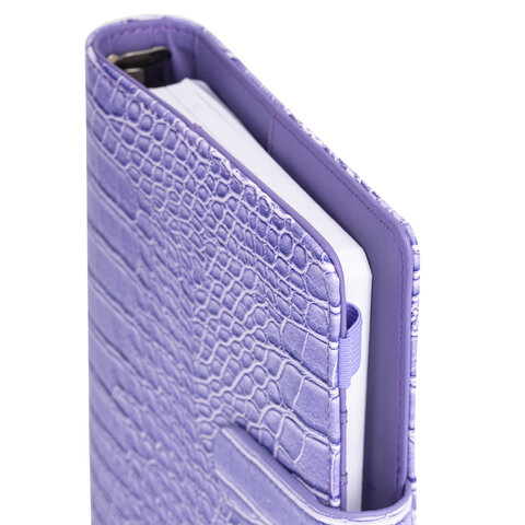 Ежедневник-органайзер недатированный B6 150x190 мм BRAUBERG "Comodo", под кожу, 160 л., сиреневый, 116208 - фото 4