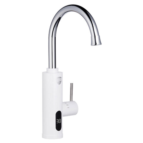 Водонагреватель проточный электрический ROYAL THERMO QuickTap, 3,3 кВт, 1,48 л/м, кран, белый, НС-1588900 - фото 2