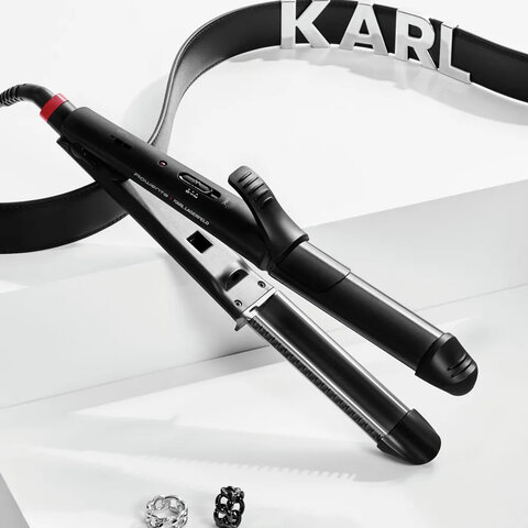 Мультистайлер для волос 3 в 1 ROWENTA Karl Lagerfeld CF451LF0, выпрямление/завивка, 170-200 °C, черный, 1830008551 - фото 2