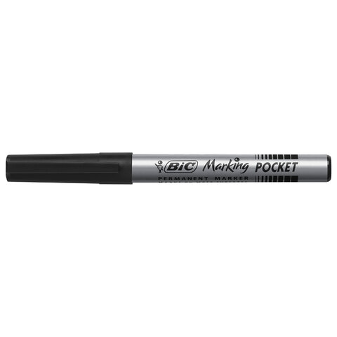 Маркер перманентный BIC "Marking Fine ECOlutions", ЧЕРНЫЙ, круглый наконечник 1,1 мм, 8209022 - фото 2