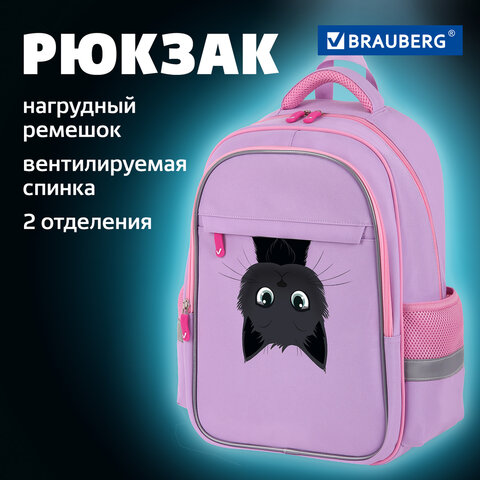 Рюкзак BRAUBERG FAVOUR, 2 отделения, 3 кармана, "Hide and seek", 40х29х15 см, 273122 - фото 10