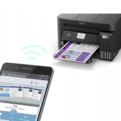 МФУ струйное EPSON L6290 "4 в 1" А4, 33 стр./мин, 4800х1200, ЖК-дисплей, ДУПЛЕКС, АПД, Wi-Fi, с/к, СНПЧ, C11CJ60406 - фото 5