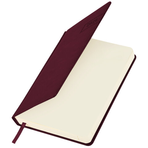 Ежедневник датированный 2026 А5 138x213 мм, BRAUBERG "Imperial", под кожу, бордо, 117060 - фото 4