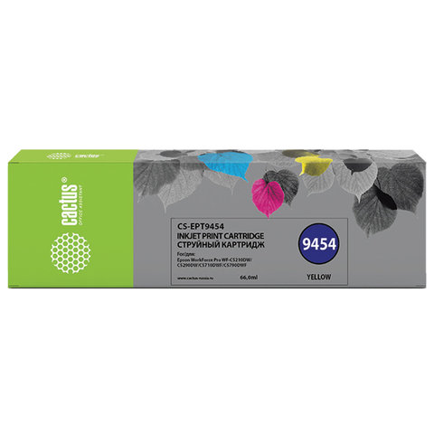 Картридж струйный CACTUS (CS-EPT9454) для Epson WF-C5290DW/WF-C5790DW, желтый - фото 1