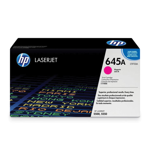 Картридж лазерный HP (C9733A) Color LaserJet 5500/5550, №645A, пурпурный, оригинальный, ресурс 12000 страниц - фото 1