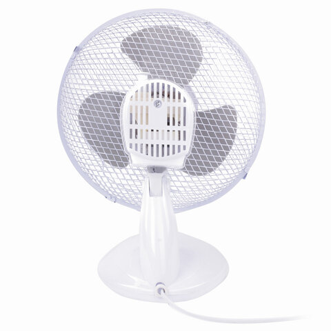 Вентилятор настольный SONNEN FT23-B6, d=23 см, 25 Вт, на подставке, 2 скоростных режима, белый/серый, 451038 - фото 3