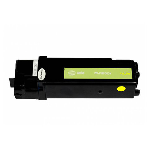 Картридж лазерный CACTUS (CS-PH6500Y) для XEROX Phaser 6500/WC6505, желтый, ресурс 2500 стр. - фото 2