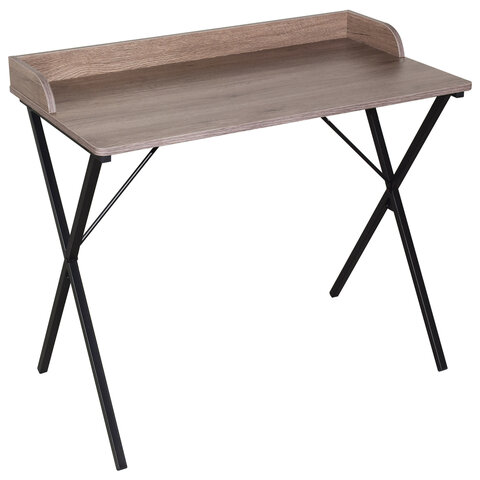 Стол на металлокаркасе BRABIX "LOFT CD-008", 900х500х780 мм, цвет морёный дуб, 641863 - фото 1
