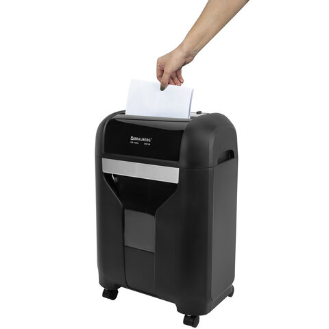 Уничтожитель (шредер) BRAUBERG PROFESSIONAL CM-1520x, "Heavy Duty", 4 уровень секретности, 4х28 мм, 15 листов, корзина 20 литров, 533130 - фото 9