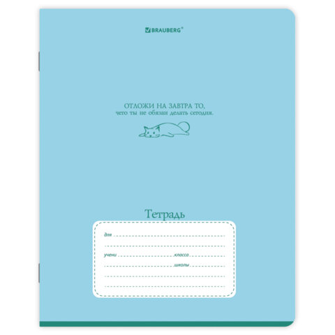 Тетрадь 18 л. BRAUBERG клетка, обложка картон, PHRASES, 107784 - фото 5