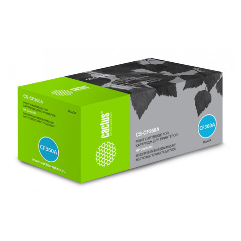 Картридж лазерный CACTUS (CS-CF360A) для HP LaserJet Pro M552dn/M553dn/M553n, черный, ресурс 6000 стр. - фото 1
