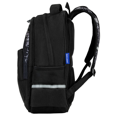 Рюкзак BRAUBERG SOFT, 2 отделения, 3 кармана, "Don't be afraid", СВЕТЯЩИЙСЯ, 40х31х15 см, 271364 - фото 4