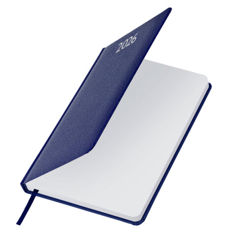 Ежедневник датированный 2026, А5, 138x213 мм, BRAUBERG "Profile", балакрон, синий, 117073 - фото 4