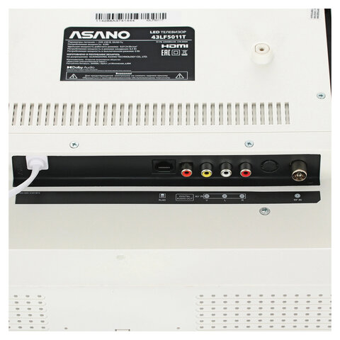 Телевизор ASANO 43LF5011T, 43" (108 см), 1920x1080, FHD, 16:9, Салют ТВ, Wi-Fi, белый - фото 8